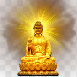 佛祖， 金色佛祖， 阿弥陀佛，免扣，佛光普照的佛祖