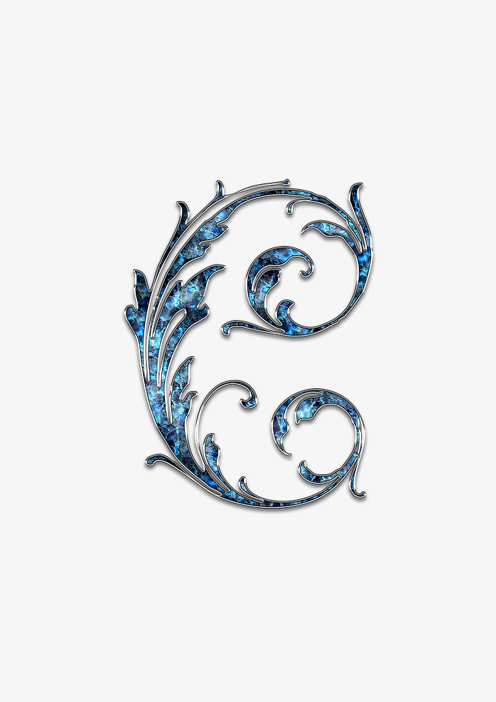 艺术字 英文花体 C