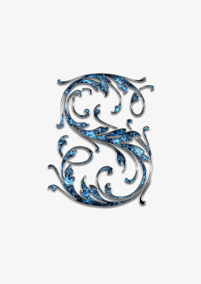 艺术字 英文花体 S
