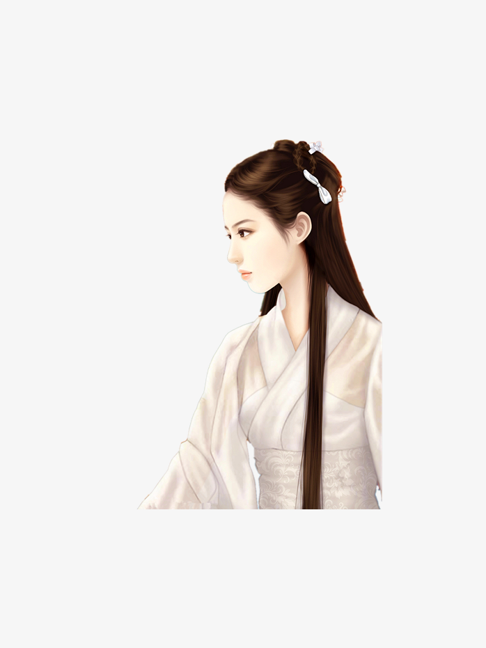 古风侧脸美女