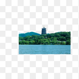 西湖雷峰塔风景图片