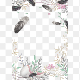 手绘花边框元素