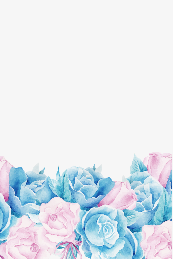 浪漫花朵边框