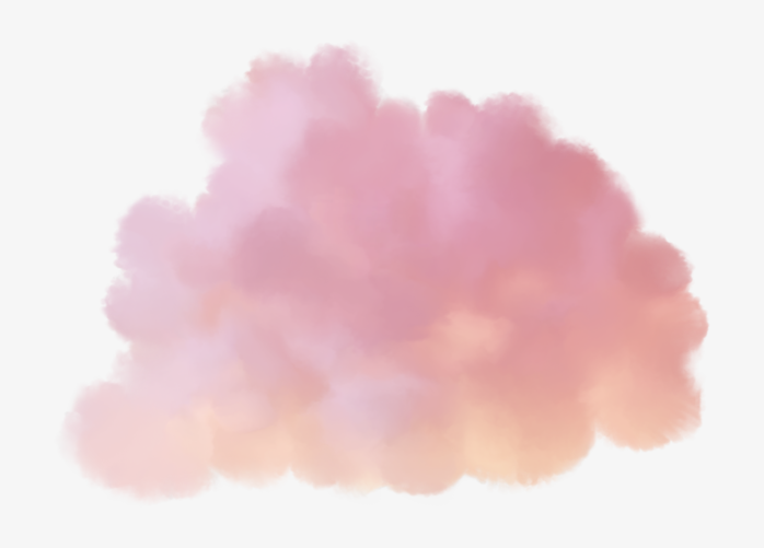 卡通粉色云朵