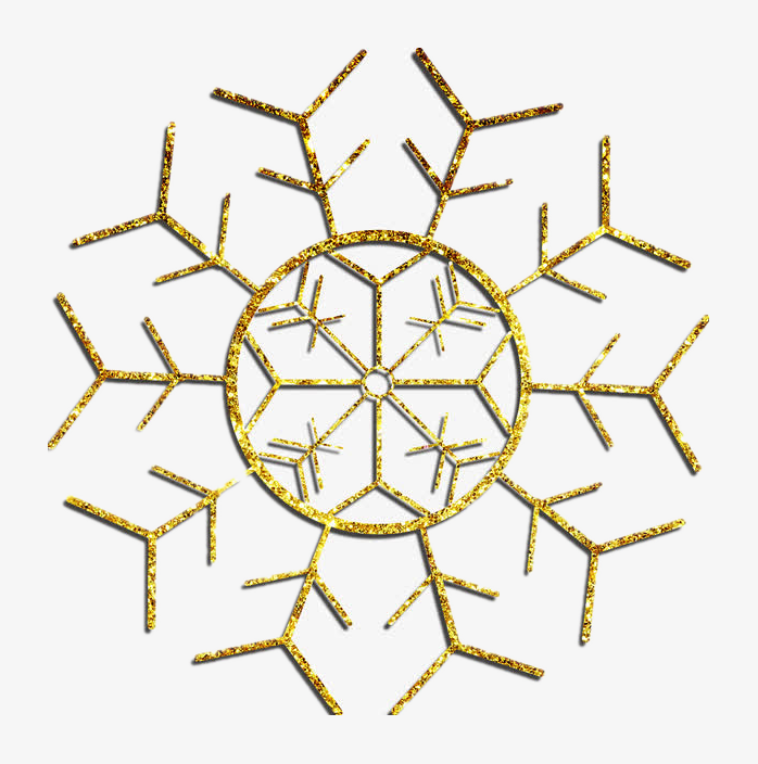 金粉创意雪花