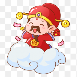 春节高清财神png素材
