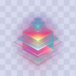 灯管夜光渐变创意图形设计PNG元素
