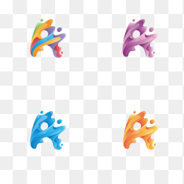 3D字母A标志