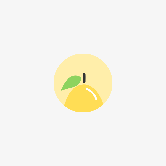 圆形水果PNG图标-lemon