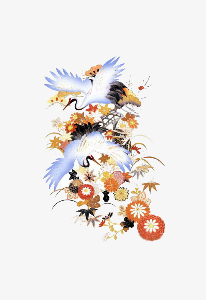 双鹤图-国画