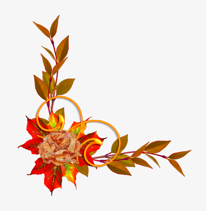 藤叶花纹角饰