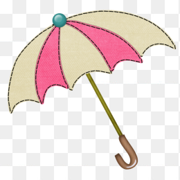 粉色条纹雨伞免扣高清png素材图片