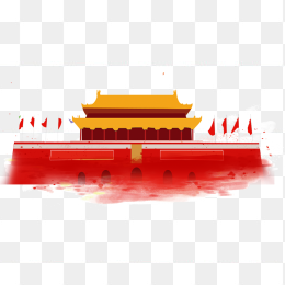 天安门剪影国庆png免抠图透明素材