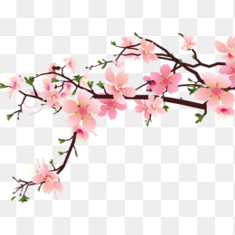 手绘桃花