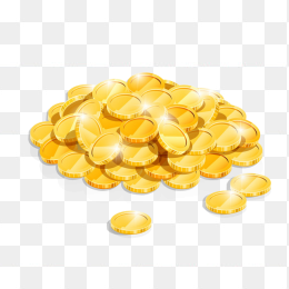 一堆金币