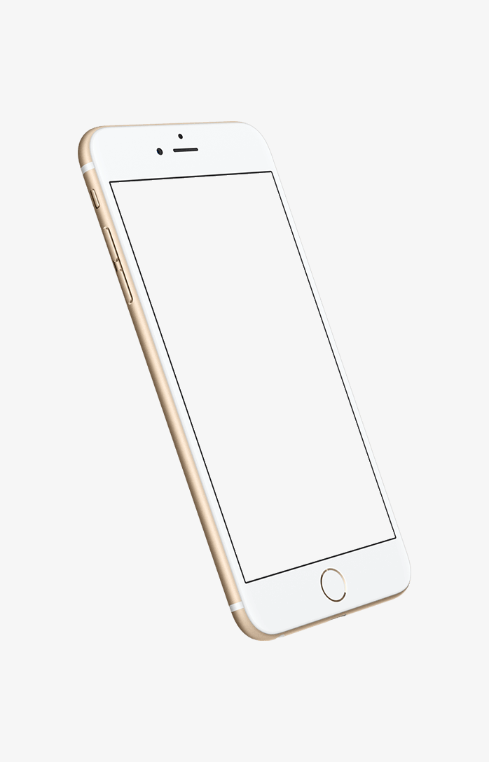 土豪金苹果手机透明框免扣素材