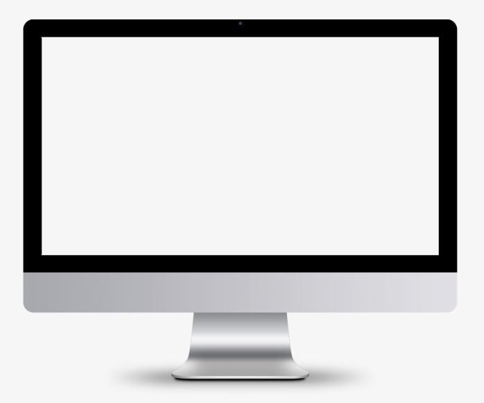 苹果一体机iMac空白框样机图