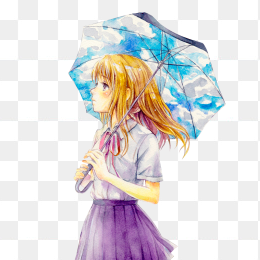 打伞的女孩