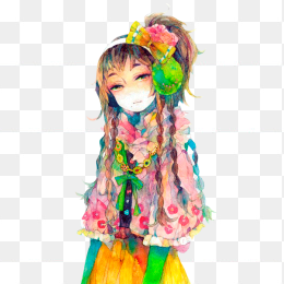 发带女孩