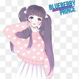 粉色腮红女孩