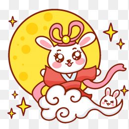 兔子版嫦娥奔月