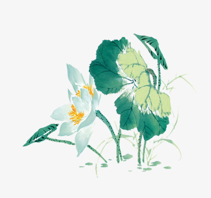 水墨荷花