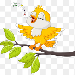 枝头唱歌的小鸟