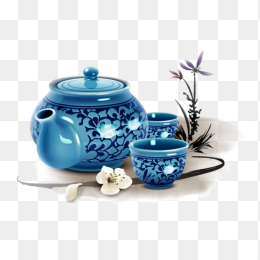 青花瓷茶壶