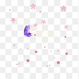 蝴蝶花朵漂浮装饰