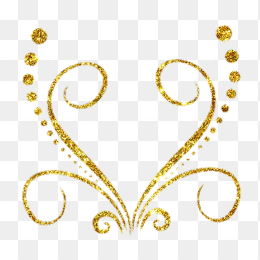金色对称花纹