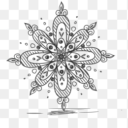 手绘简笔花型