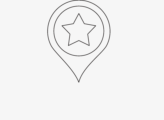 星简约线条标记