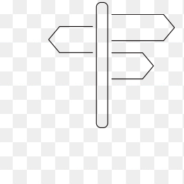路标简约线条