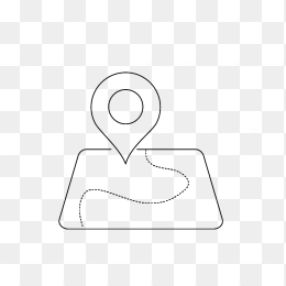 标记地点简约线条