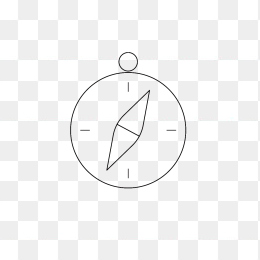 指南针简约线条