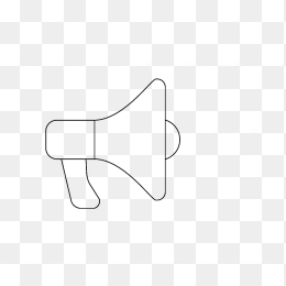 扩音器简约线条