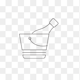 冰水瓶简约线条