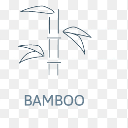 竹子线条图标