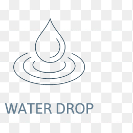 水滴线条图标