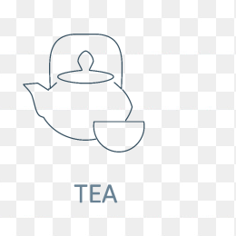 茶壶线条图标