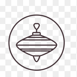 陀螺细线图标