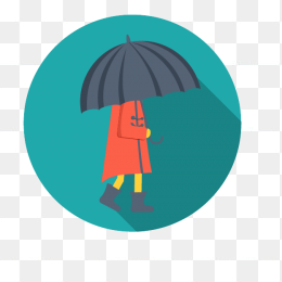 打雨伞图标