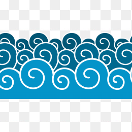 蓝色水纹