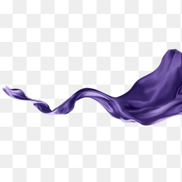 紫色丝带飘带丝绸