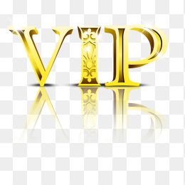 金色立体VIP字母