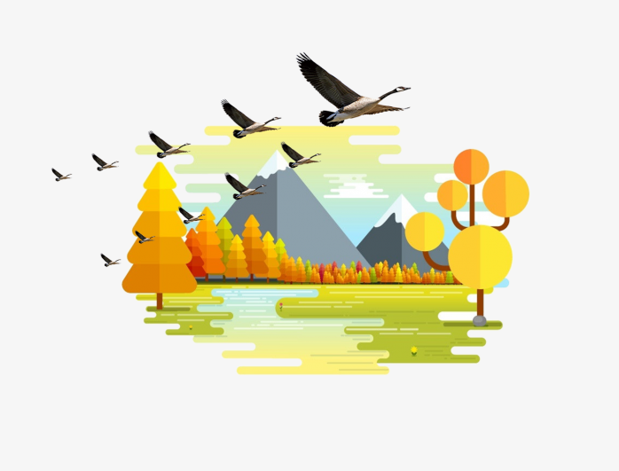 秋天风景元素