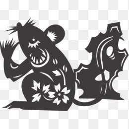 生肖，动物，剪纸，元素