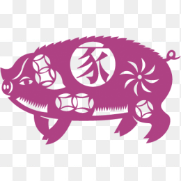 生肖，动物，剪纸，元素