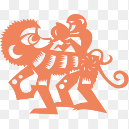生肖，动物，剪纸，元素
