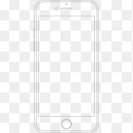 手机边框轮阔图透明PNG